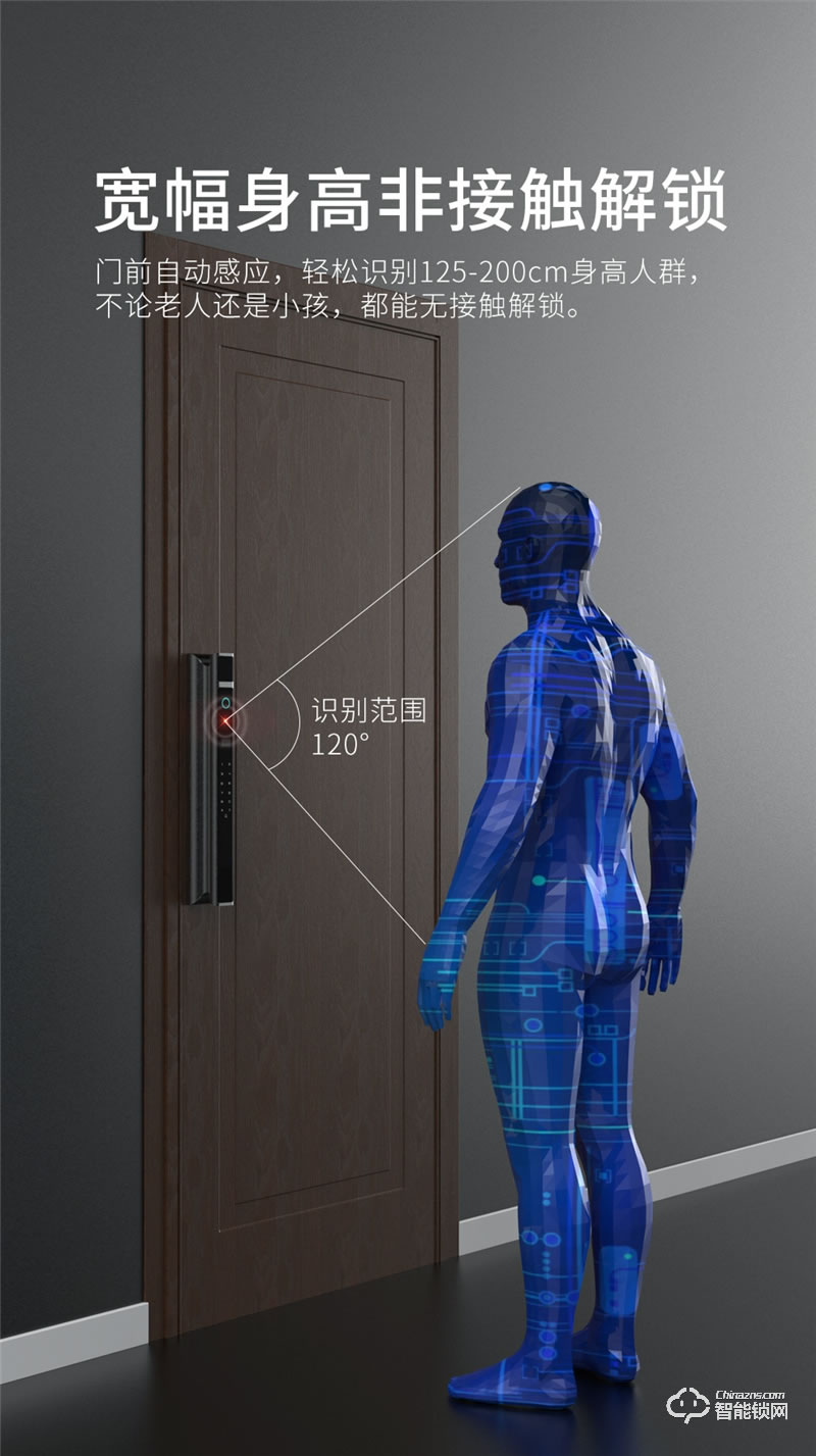 魅指智能鎖 3D紅外夜視補(bǔ)光識(shí)別