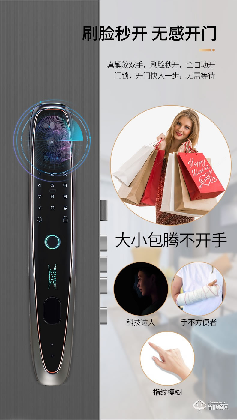 鎖先森K22智能鎖 瑞典FPC半導(dǎo)體