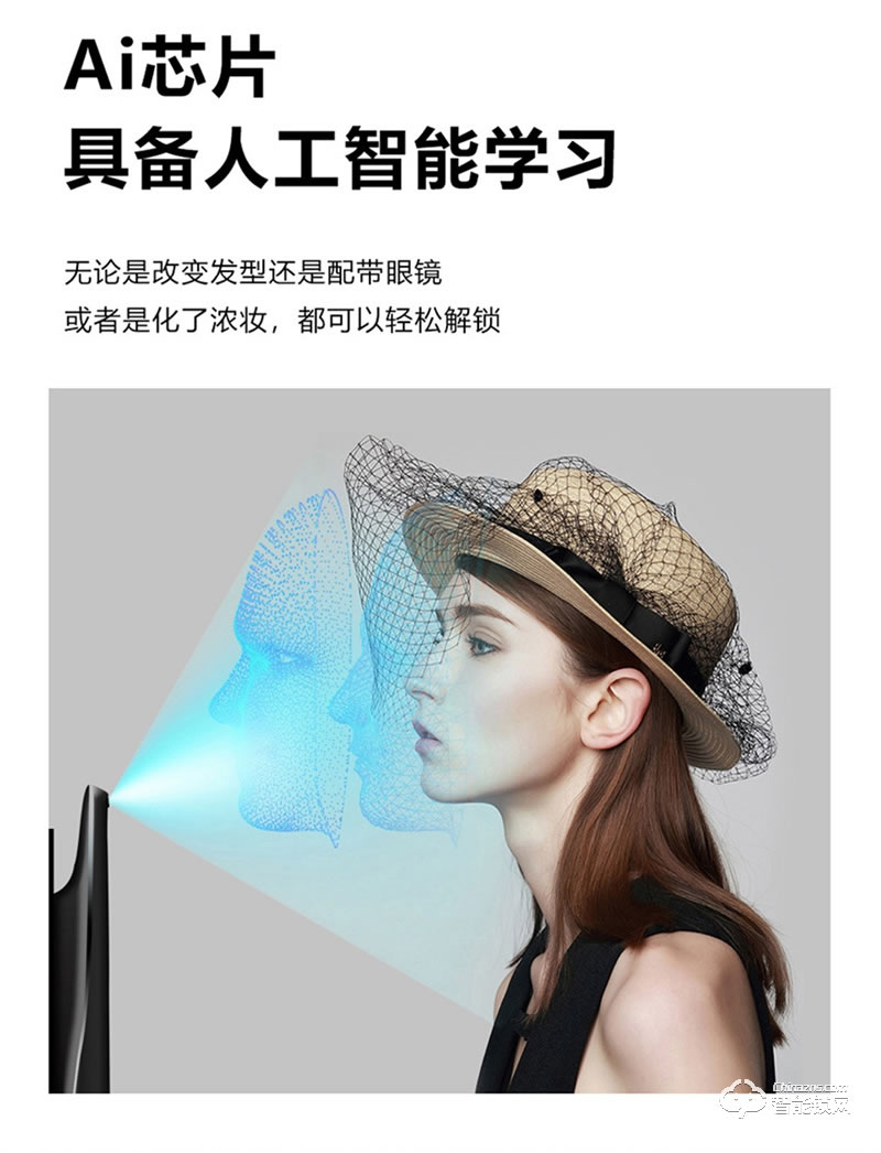 洛克曼G10智能鎖3D人臉識(shí)別 超C級(jí)鎖芯