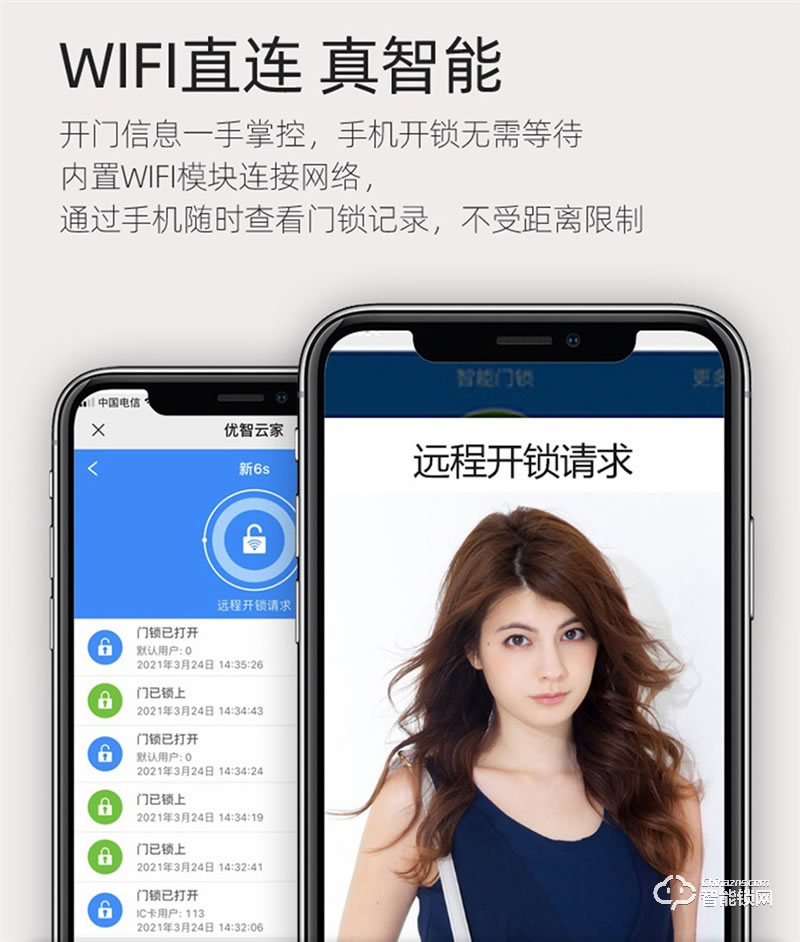洛克曼S15-2智能鎖3D人臉識(shí)別 手機(jī)APP遠(yuǎn)程抓拍