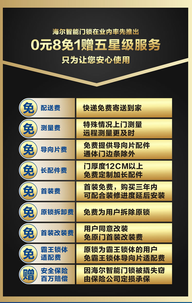 海爾智能鎖50V室內(nèi)帶屏指紋鎖家用防盜門電子門鎖密碼鎖V50