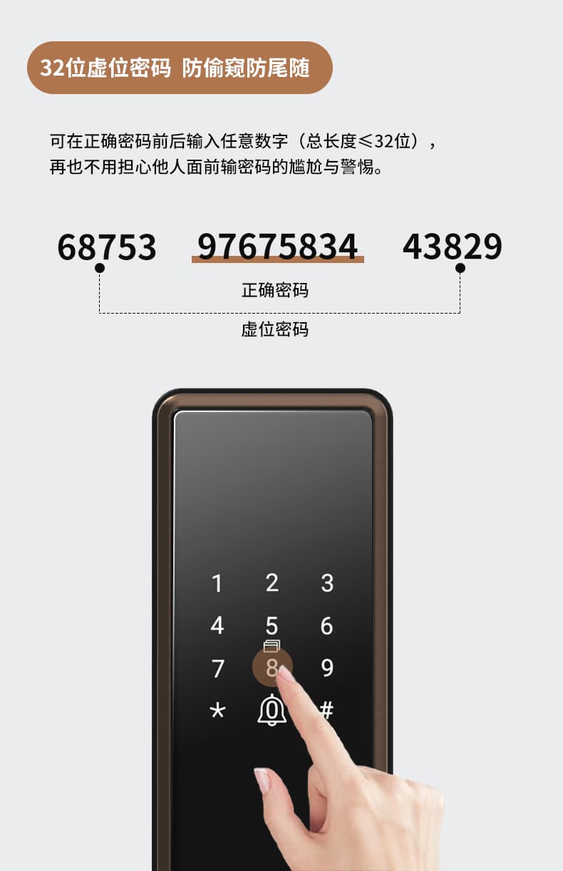 海爾智能鎖23E指紋鎖家用防盜門密碼鎖E23