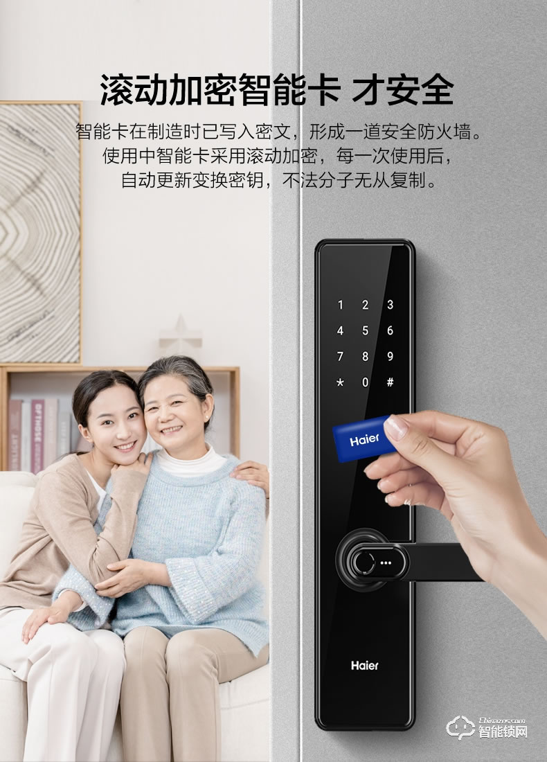 海爾20E智能鎖 2.5D高強(qiáng)度鋼化屏