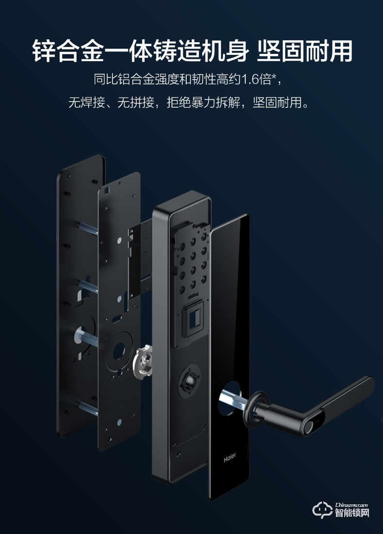 海爾20E智能鎖 2.5D高強(qiáng)度鋼化屏