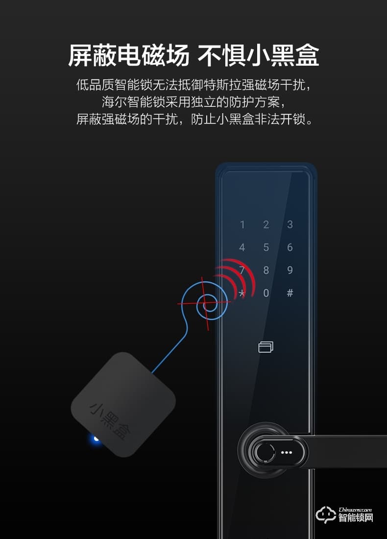 海爾20E智能鎖 2.5D高強(qiáng)度鋼化屏