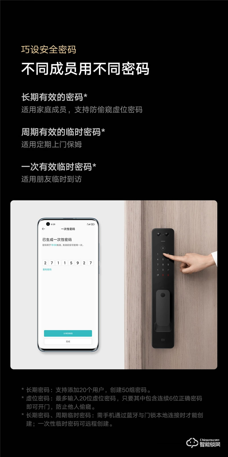 小米全自動(dòng)智能門鎖 Pro 家用防盜門密碼鎖智能門鎖可視貓眼電子門鎖