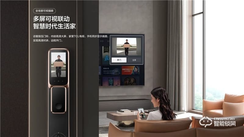 TCL真3D人臉識(shí)別貓眼鎖X10 家用防盜門鎖密碼鎖