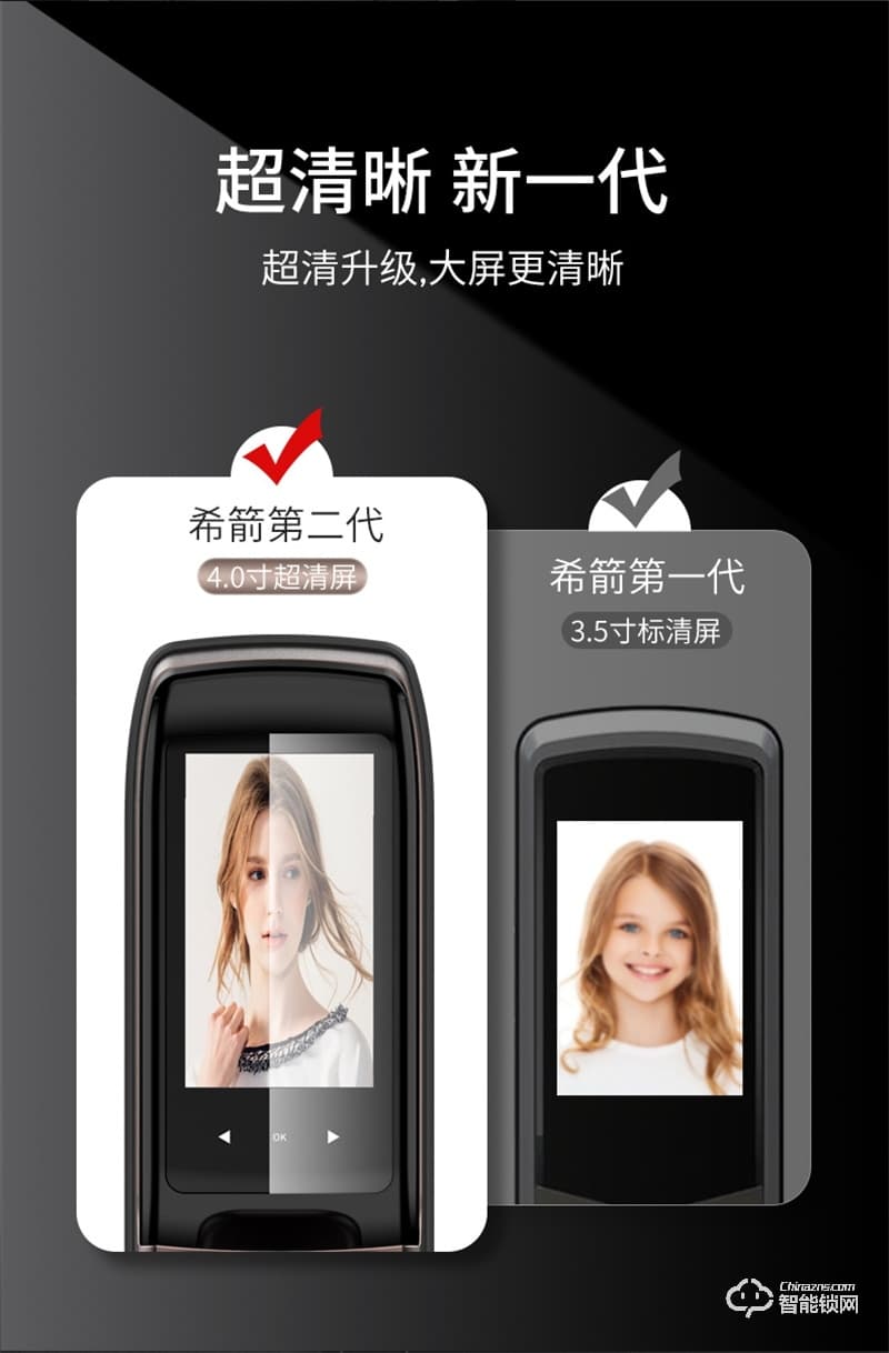 希箭指紋鎖R10真3D人臉識別智能門鎖 家用防盜門電子鎖