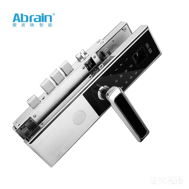 愛波瑞Abrain智能鎖 全不銹鋼超薄指紋密碼鎖