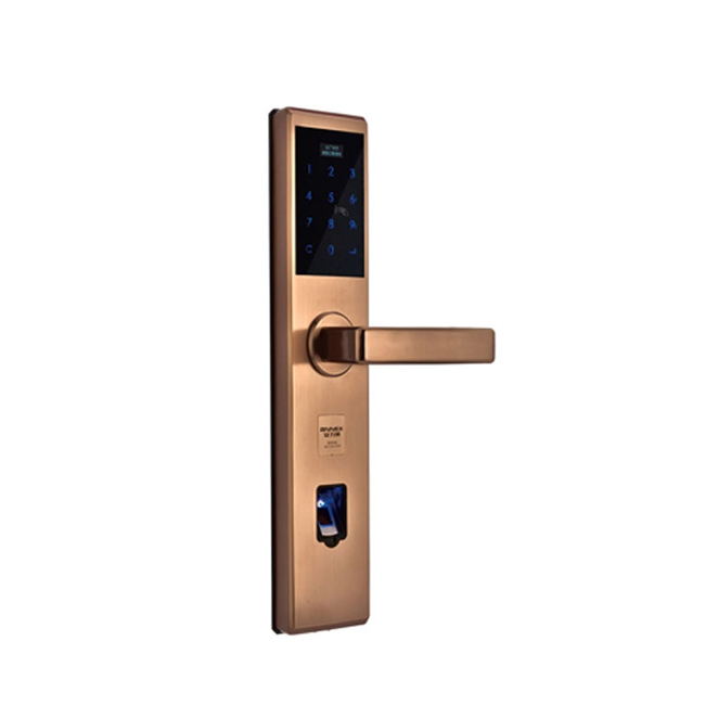 樸盾智能鎖 304不銹鋼直板指紋鎖 全觸摸屏智能鎖