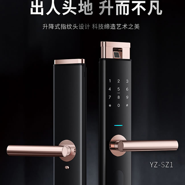 揚(yáng)子智能鎖 SZ1家用半自動(dòng)防盜門鎖