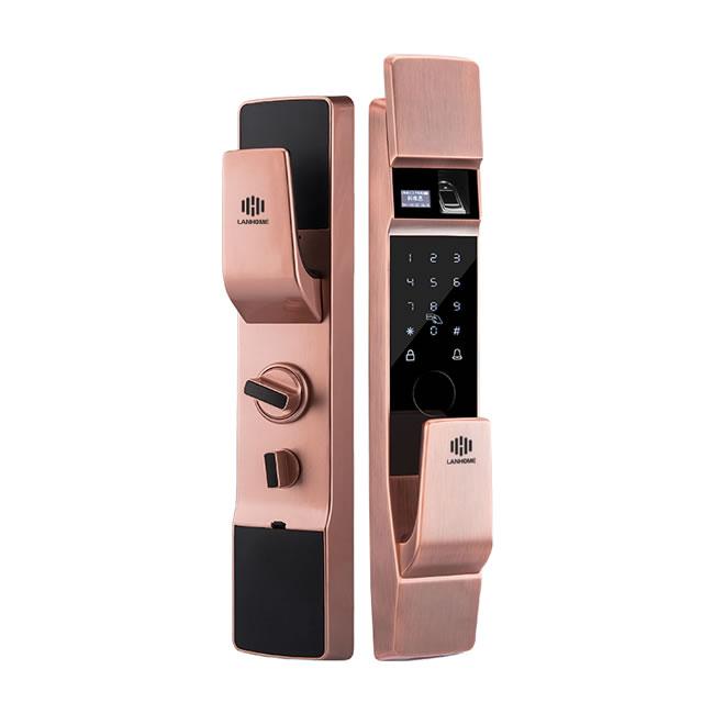 蘭和全自動智能鎖D46 半導(dǎo)體指紋鎖 遠程開門