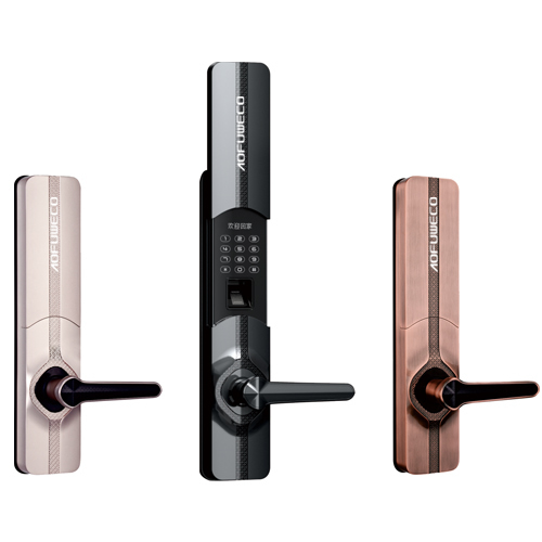 奧弗微科智能鎖 鋅合金指紋密碼鎖 家用防盜門(mén)木門(mén)鐵門(mén)智能鎖