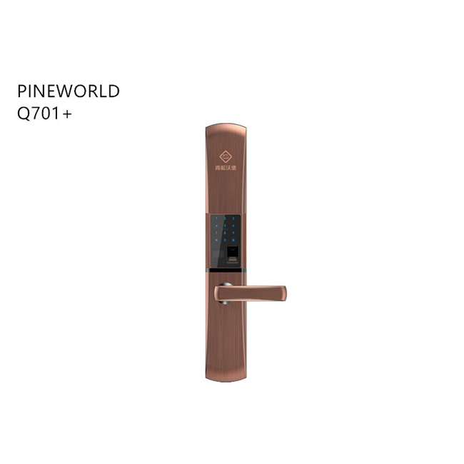 青松沃德智能鎖 滑蓋指紋鎖 家用防盜門電子密碼鎖