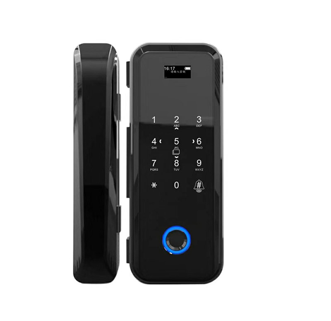 安享指紋鎖 玻璃門指紋鎖 辦公室電子密碼鎖