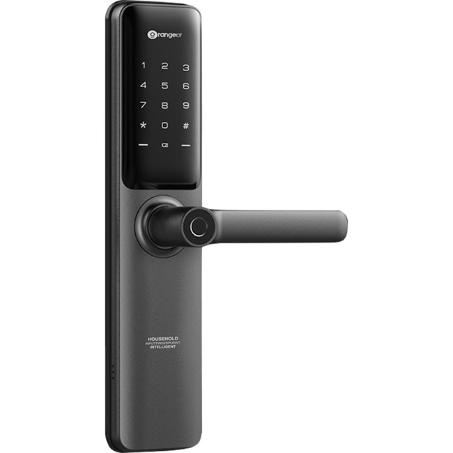 桔子物聯智能鎖 直板智能指紋鎖A9 防盜門電子密碼鎖