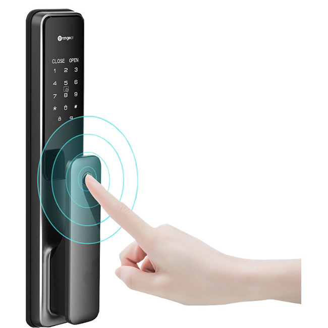 桔子物聯智能鎖 全自動指紋密碼鎖R9 防盜門智能鎖