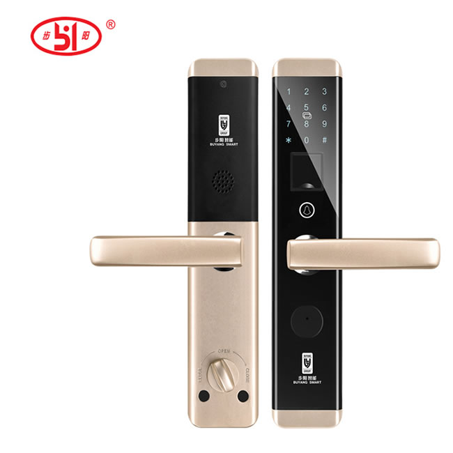 步陽指紋鎖 家用防盜門智能鎖BY-ZN02