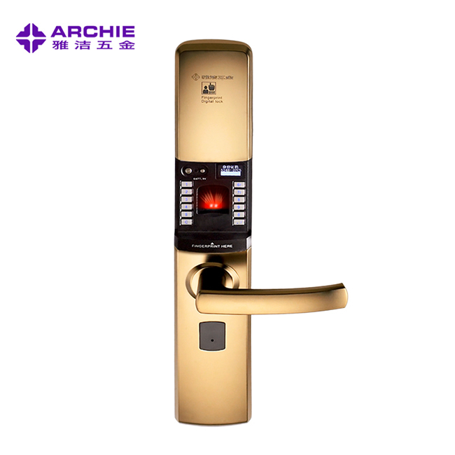 雅潔智能門鎖 AJ1021B-03指紋鎖電子鎖防盜大門密碼鎖