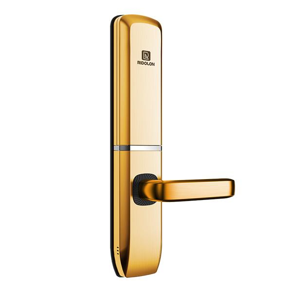 瑞東隆智能鎖 香檳金指紋鎖密碼鎖刷卡鎖G9