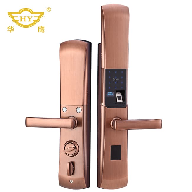 華鷹智能鎖 全自動(dòng)智能指紋鎖 滑蓋智能門鎖