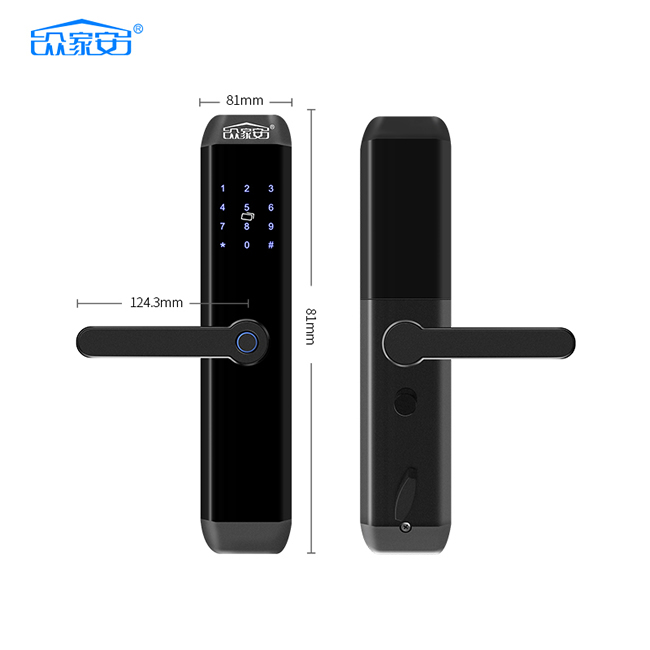 眾家安指紋鎖 智能電子密碼鎖刷卡鎖