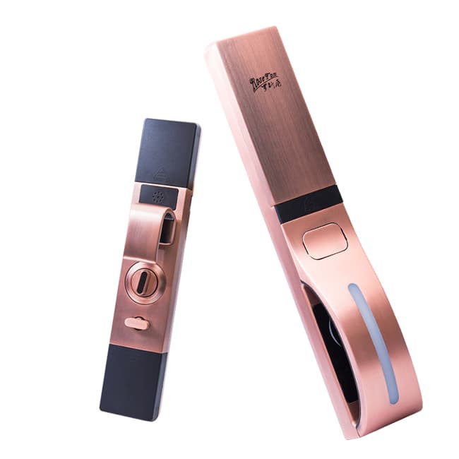 羅斯盾智鎖 自動(dòng)滑蓋鋅合金電子指紋鎖