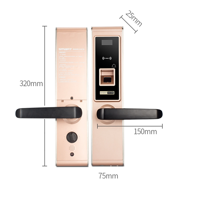 天圖智能鎖 家用智能電子鎖防盜雙開(kāi)大門防盜鎖