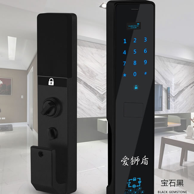 愛獅盾智能鎖 ASD-F2全自動指紋鎖家用防盜門鎖