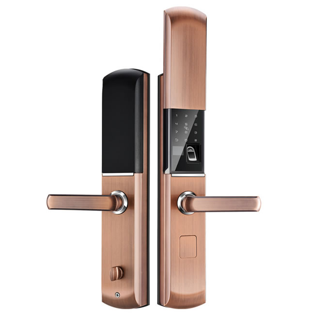 歐慕斯智能鎖 自動下滑蓋密碼遠程控制智能鎖