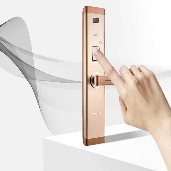 米谷智能鎖 M19雙曲面設計智能密碼鎖