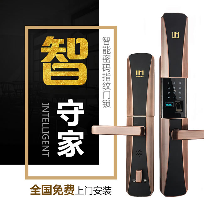 黑玫智能鎖 SN-617家用防盜智能鎖感應卡鎖