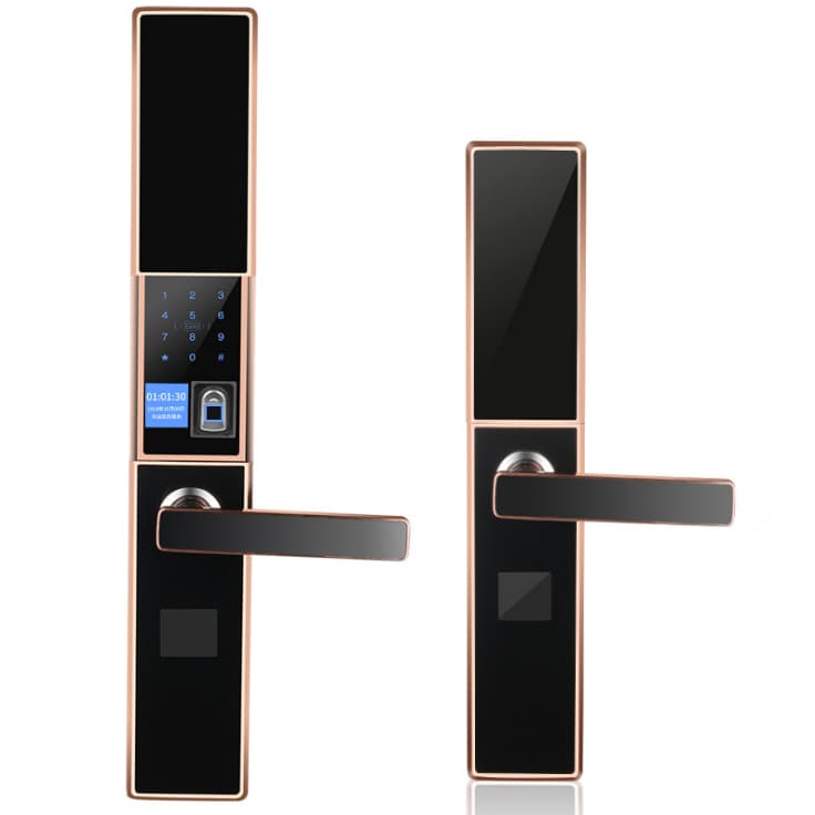 智聯美家智能鎖 M0507自動下滑蓋指紋密碼鎖