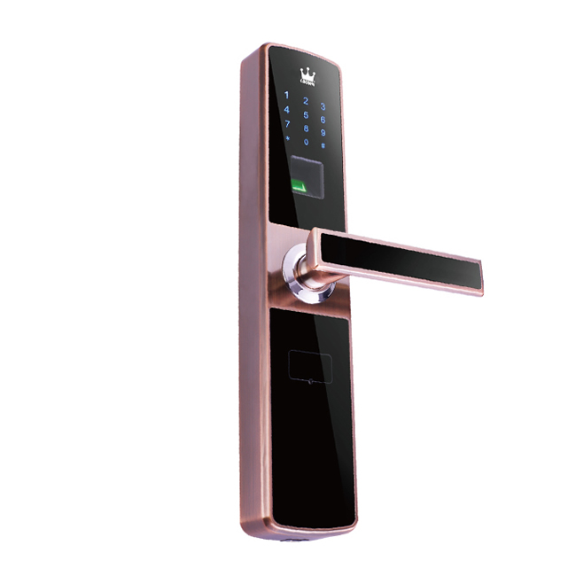 皇冠智能鎖 HG-ZN80A602直板指紋智能鎖