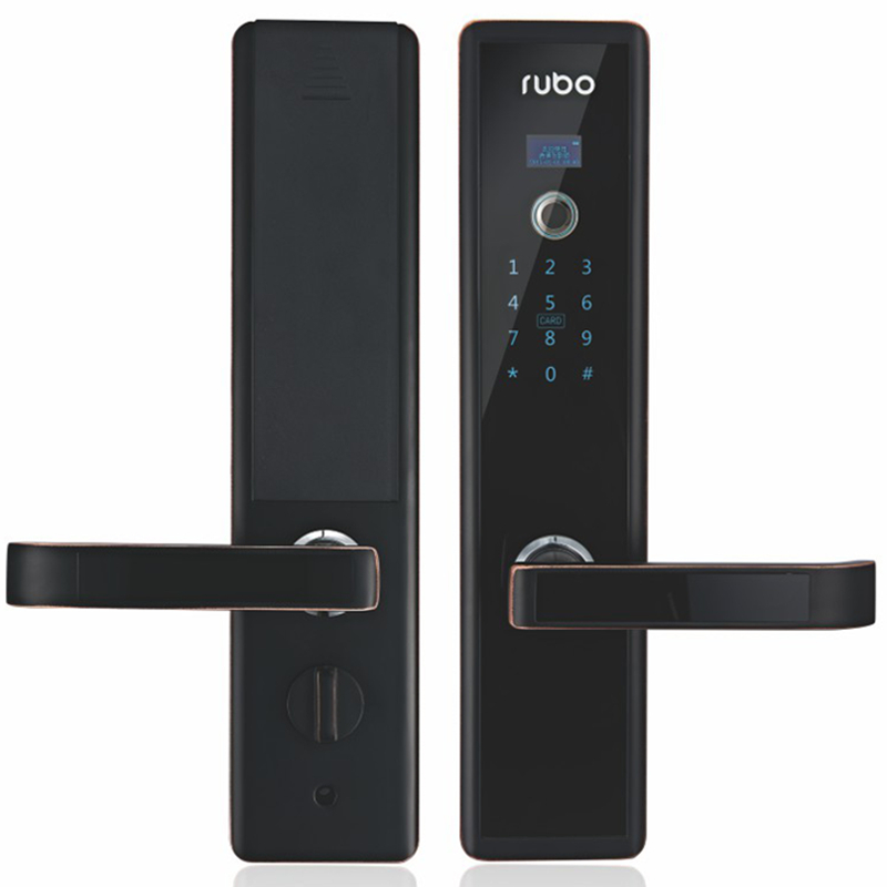鹿博智能鎖 R-6011家用全自動(dòng)指紋密碼鎖