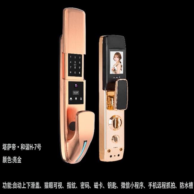 塔薩帝智能鎖 和諧H-7號貓眼滑蓋智能鎖