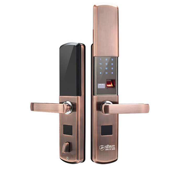 安吉仕智能鎖 AJS-020防盜自動滑蓋大門鎖