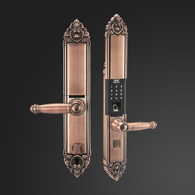 依蒙智能鎖 X2別墅雙開門指紋鎖歐式鎖