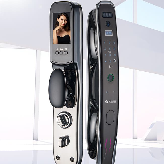 基信X12全自動智能鎖 3D人臉識別