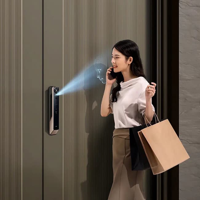 TCL真3D人臉識別貓眼鎖X10 家用防盜門鎖密碼鎖