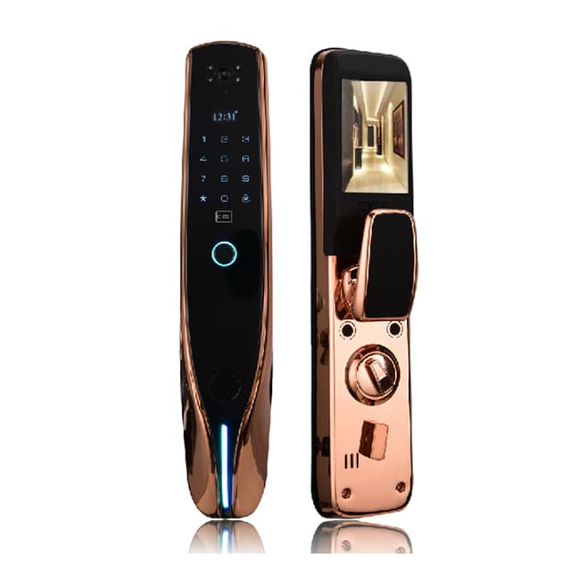 唐人街戰狼二號 全自動指紋鎖智能貓眼WIFI手機遠程抓拍