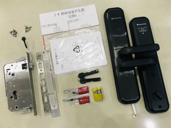 有滑蓋和無滑蓋智能鎖哪個好？櫻花指紋鎖6188真實開箱評