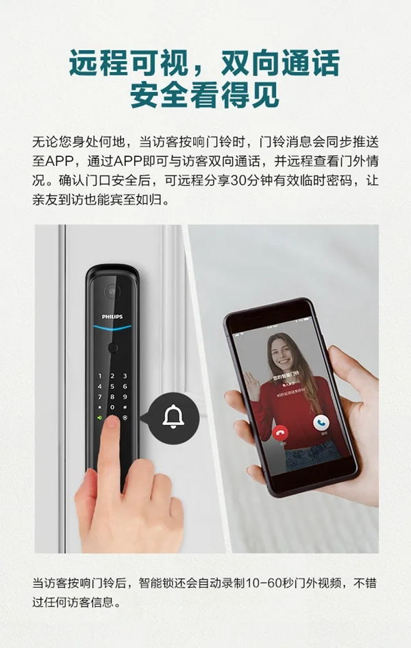 飛利浦智能鎖首款可視智能鎖魅力來襲