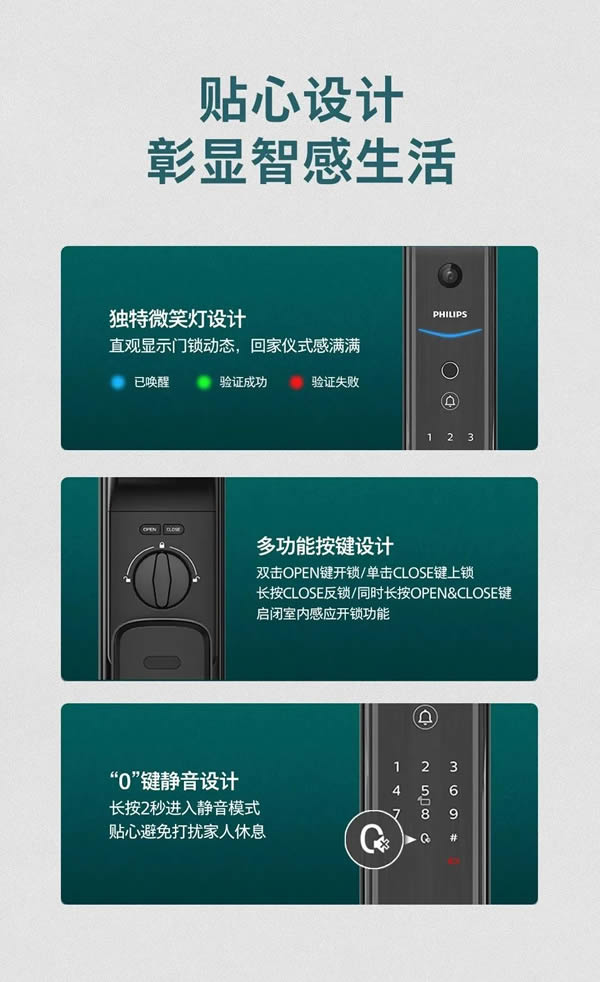 新品上市 | 飛利浦首款人臉視頻鎖DDL709-FVP，盡享無觸式門鎖新體驗