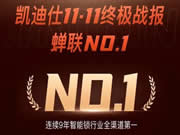 雙11終極戰報!凱迪仕智能鎖連續9年全渠道第一