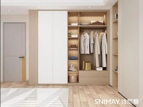 淺指智能鎖定制衣柜案例，輕奢玻璃配衣柜真的絕了_36